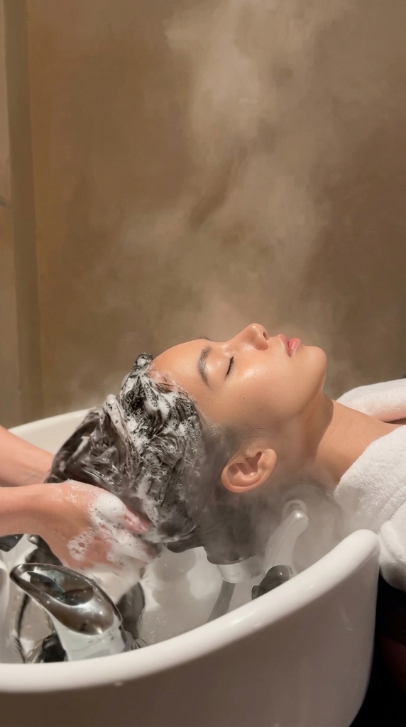 シャンプー施術